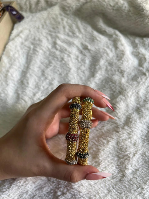 Zarina Openable Gem Bangles